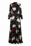 Vestido Negro con Flores